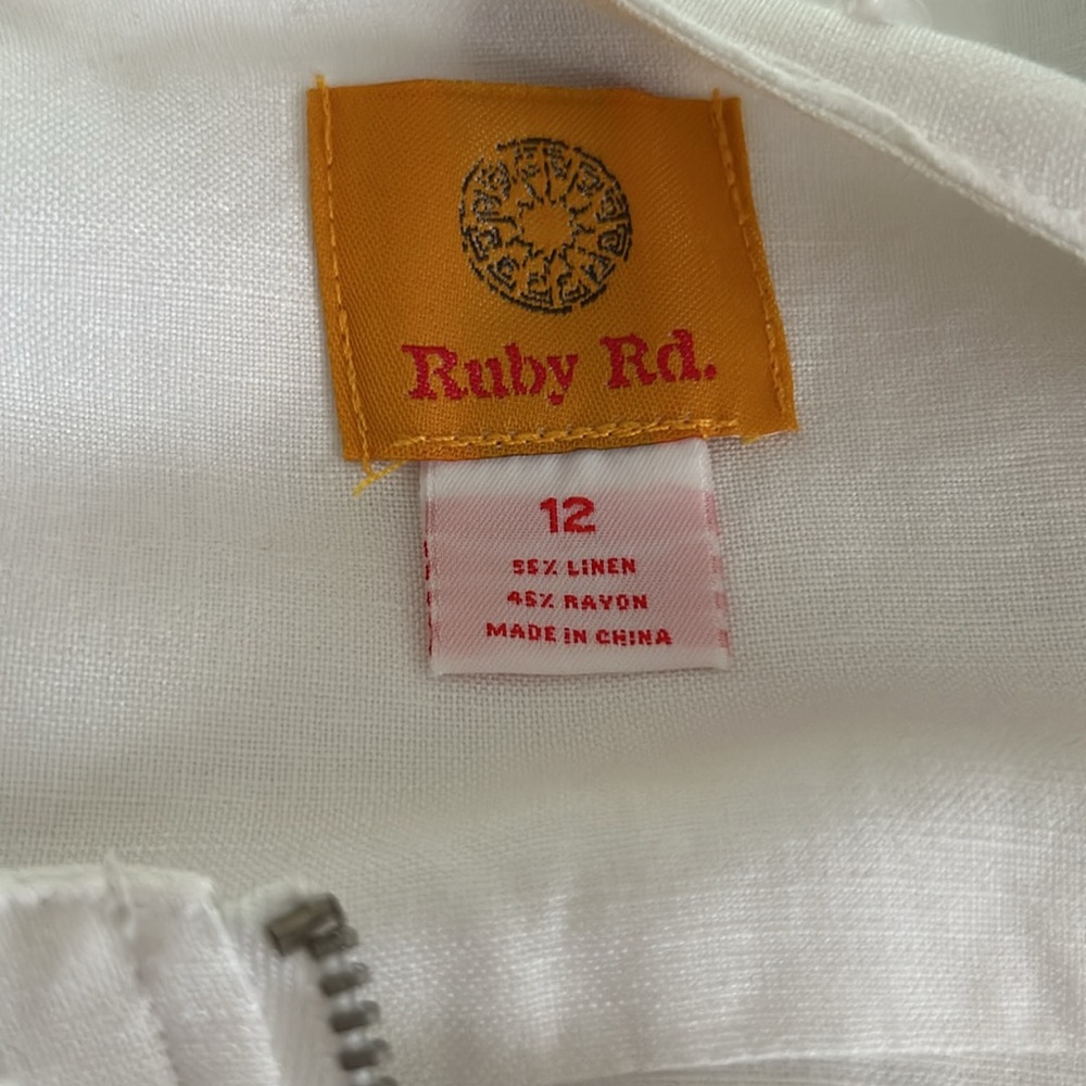 Ruby Rd Excellent Condition White Zip Up Size 12 - image 4